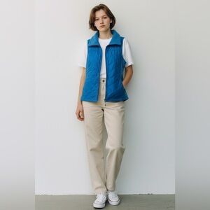 Columbia Women's Sportswear Jacket Vest Full Zip Pockets Size Small Blue